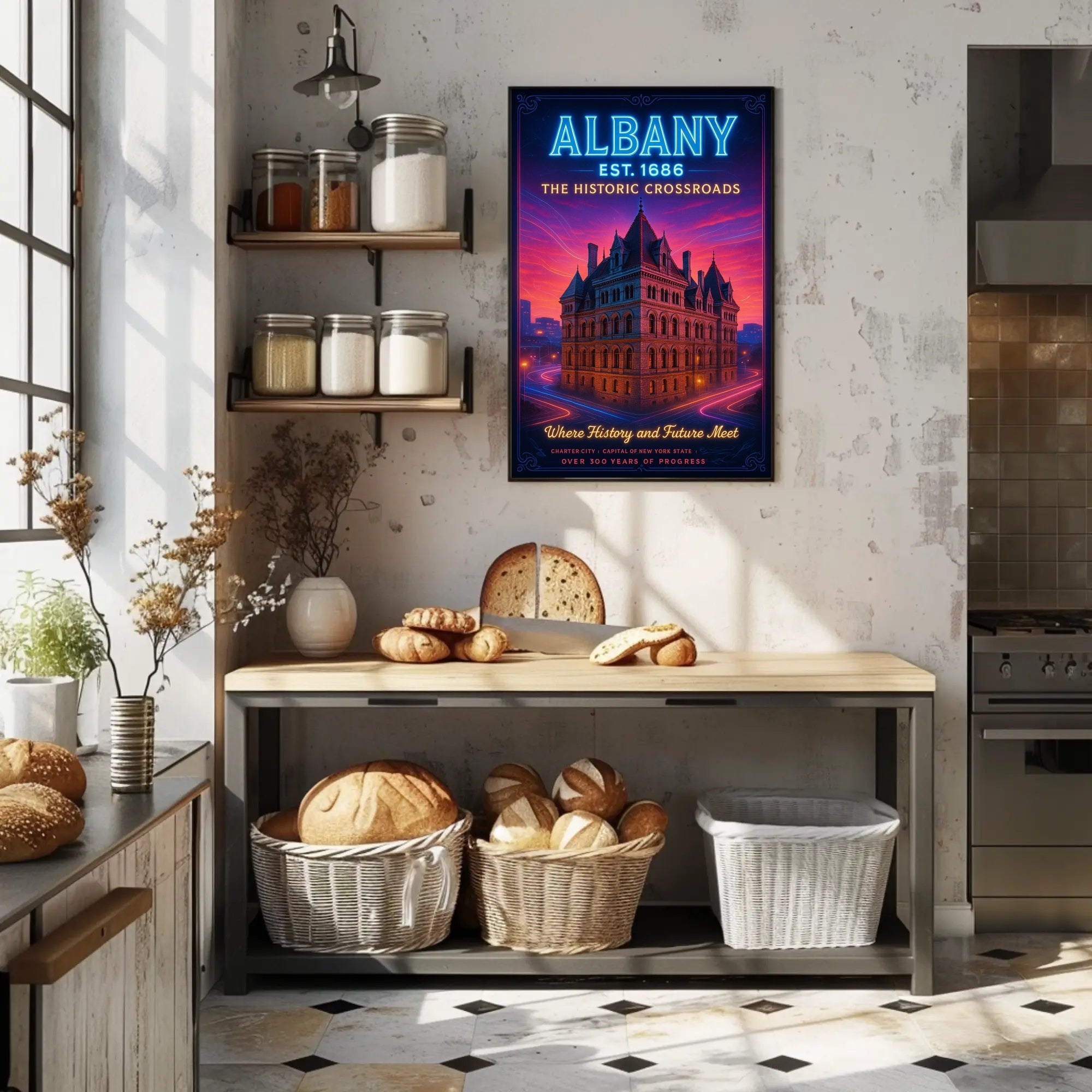 Albany The Historic Crossroads Poster PosterGoat