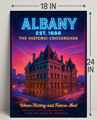 Albany The Historic Crossroads Poster PosterGoat