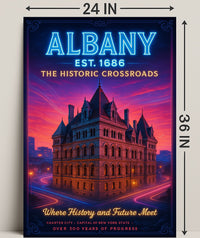 Albany The Historic Crossroads Poster PosterGoat