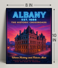 Albany The Historic Crossroads Poster PosterGoat