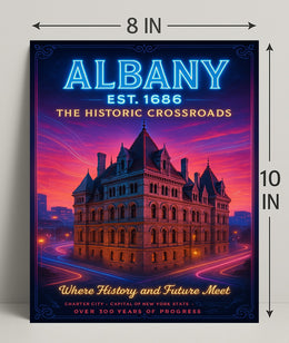Albany The Historic Crossroads Poster PosterGoat