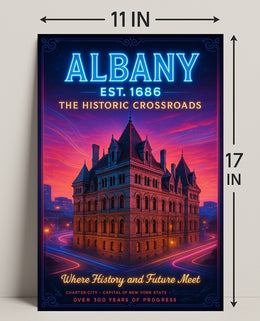 Albany The Historic Crossroads Poster PosterGoat