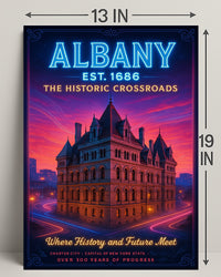 Albany The Historic Crossroads Poster PosterGoat