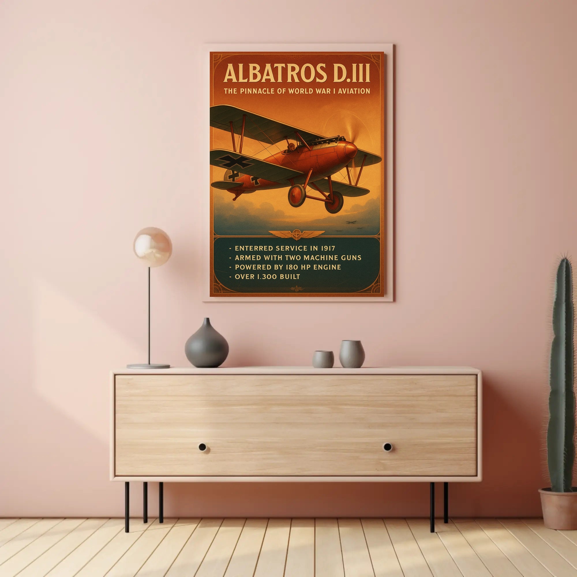 Albatros D.III Pinnacle of World War I Aviation Poster PosterGoat