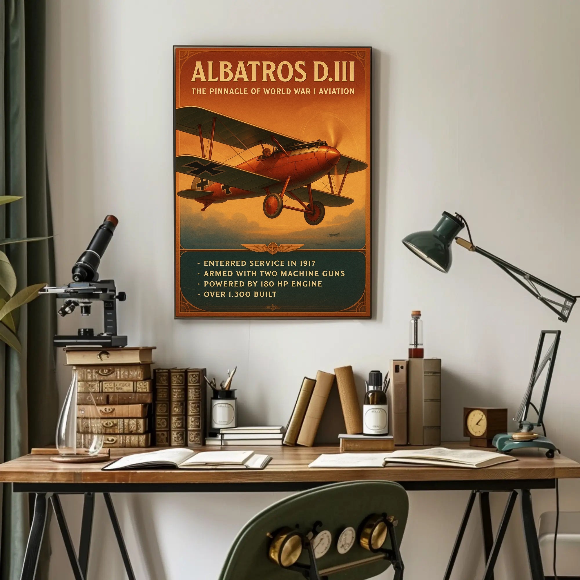 Albatros D.III Pinnacle of World War I Aviation Poster PosterGoat