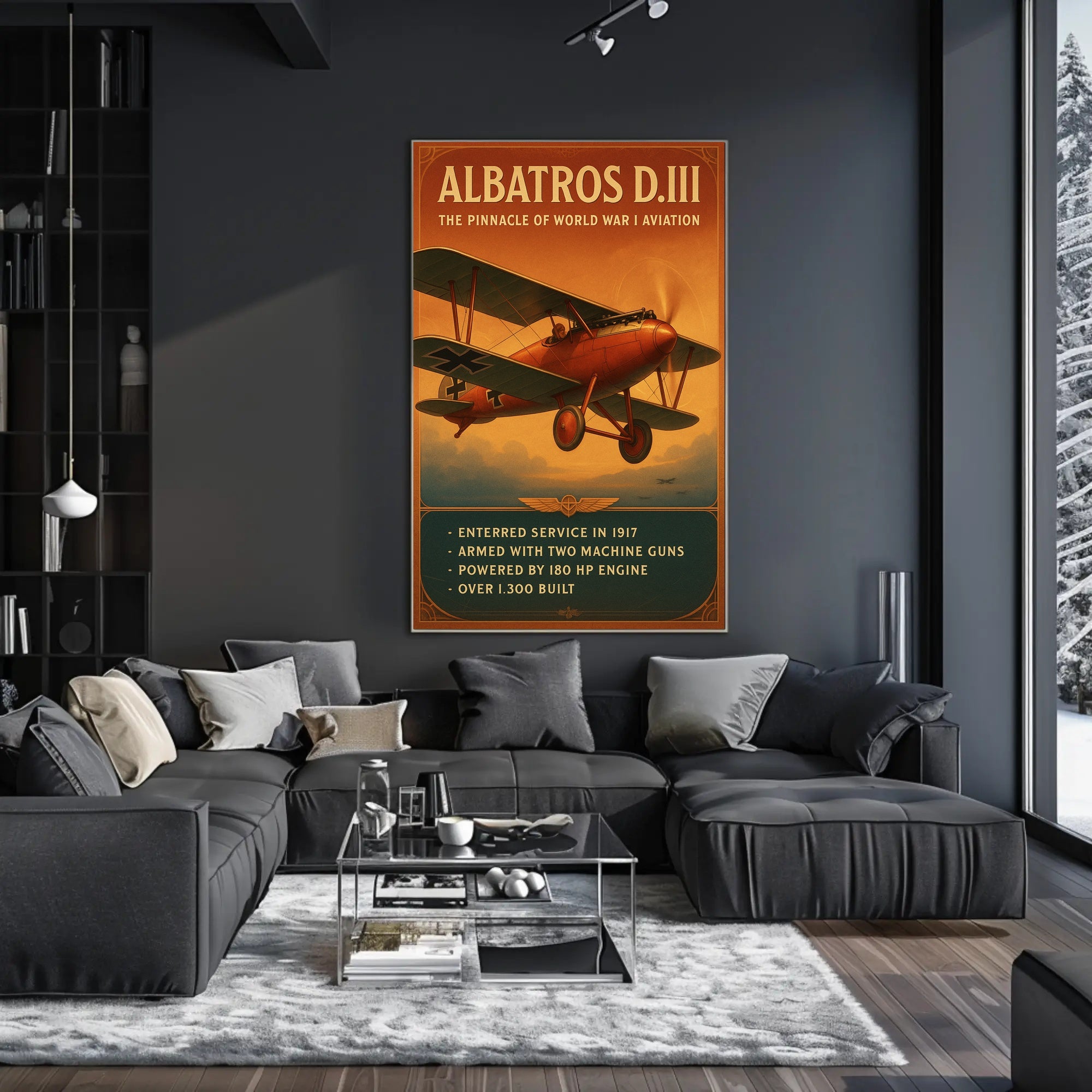 Albatros D.III Pinnacle of World War I Aviation Poster PosterGoat