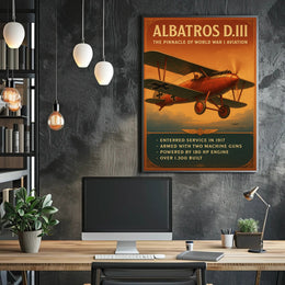Albatros D.III Pinnacle of World War I Aviation Poster PosterGoat