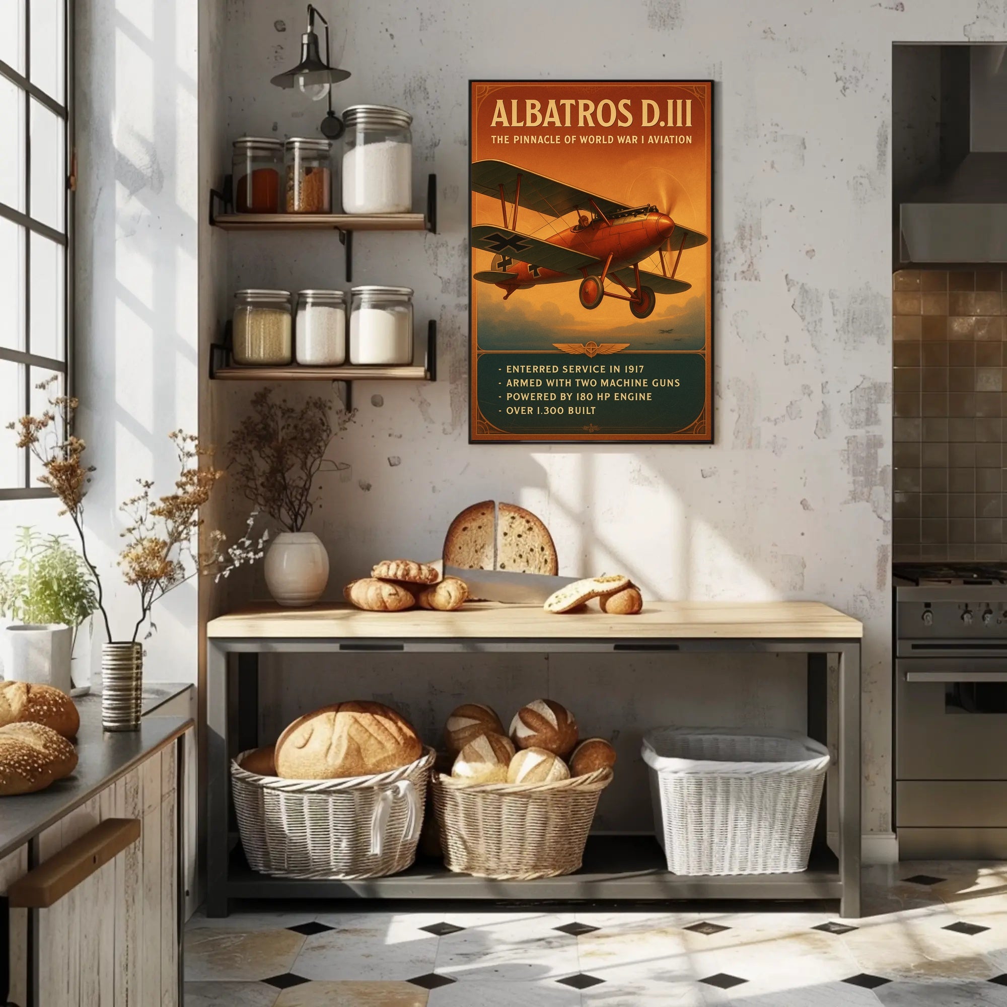 Albatros D.III Pinnacle of World War I Aviation Poster PosterGoat