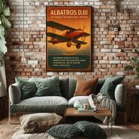 Albatros D.III Pinnacle of World War I Aviation Poster PosterGoat
