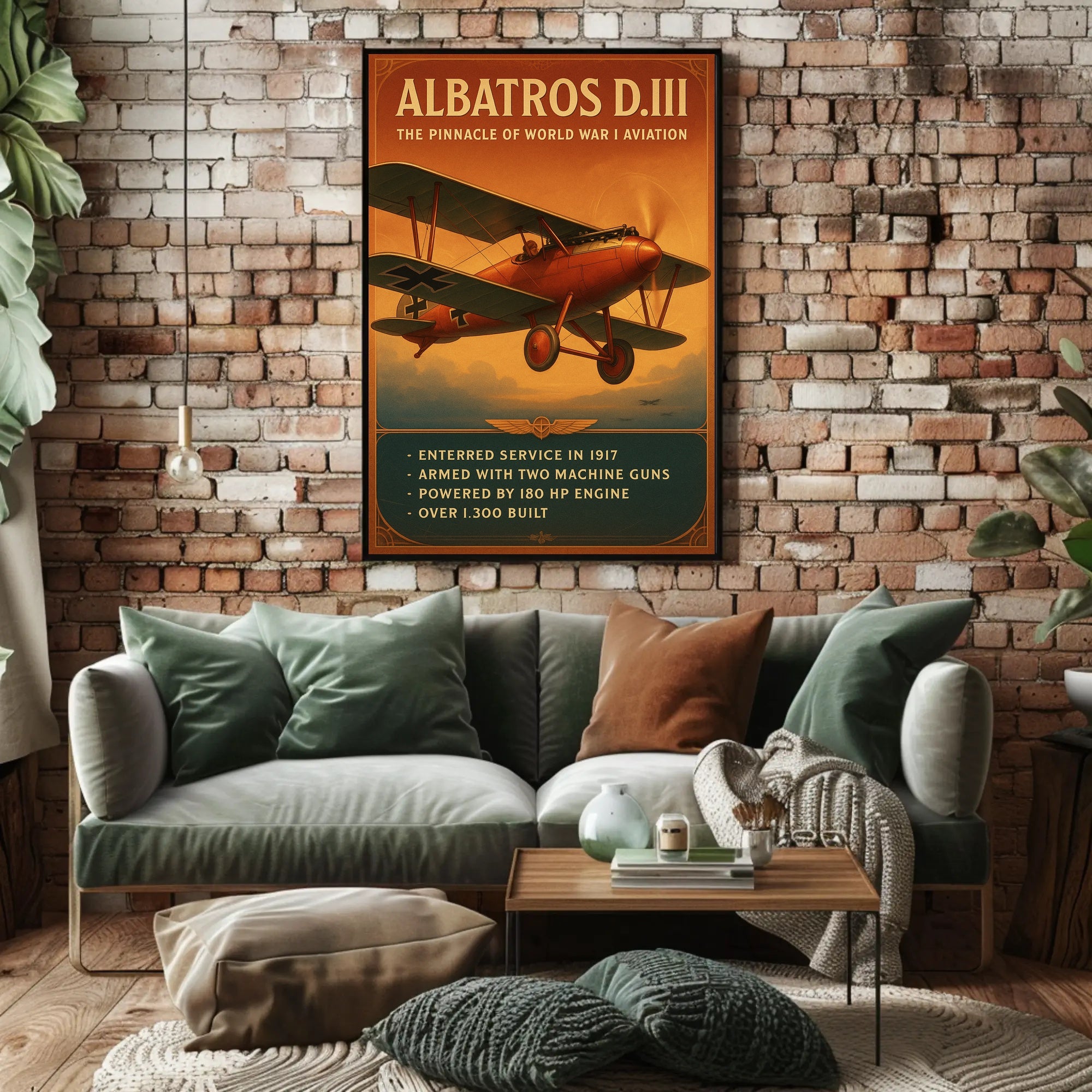 Albatros D.III Pinnacle of World War I Aviation Poster PosterGoat