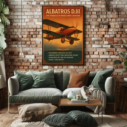 Albatros D.III Pinnacle of World War I Aviation Poster PosterGoat