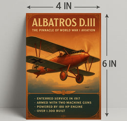 Albatros D.III Pinnacle of World War I Aviation Poster PosterGoat