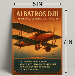 Albatros D.III Pinnacle of World War I Aviation Poster PosterGoat