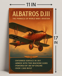 Albatros D.III Pinnacle of World War I Aviation Poster PosterGoat