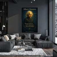 Albert Einstein Imagination Wall Art Print PosterGoat