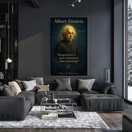 Albert Einstein Imagination Wall Art Print PosterGoat