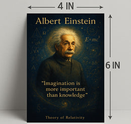 Albert Einstein Imagination Wall Art Print PosterGoat