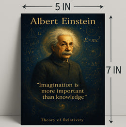 Albert Einstein Imagination Wall Art Print PosterGoat