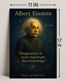 Albert Einstein Imagination Wall Art Print PosterGoat
