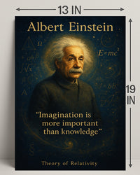 Albert Einstein Imagination Wall Art Print PosterGoat