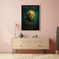 Albert Einstein Mastering The Cosmos Poster PosterGoat