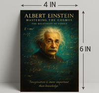 Albert Einstein Mastering The Cosmos Poster PosterGoat