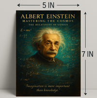 Albert Einstein Mastering The Cosmos Poster PosterGoat