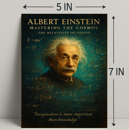 Albert Einstein Mastering The Cosmos Poster PosterGoat