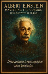 Albert Einstein Mastering The Cosmos Poster PosterGoat