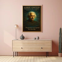 Albert Einstein Mastering The Cosmos Poster PosterGoat
