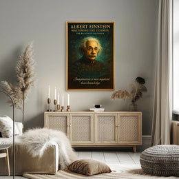 Albert Einstein Mastering The Cosmos Poster PosterGoat