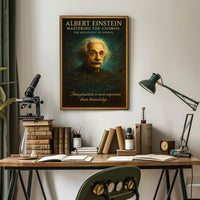 Albert Einstein Mastering The Cosmos Poster PosterGoat