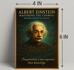 Albert Einstein Mastering The Cosmos Poster PosterGoat