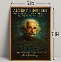 Albert Einstein Mastering The Cosmos Poster PosterGoat