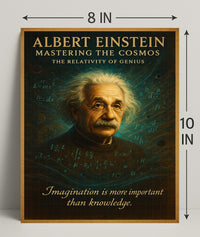 Albert Einstein Mastering The Cosmos Poster PosterGoat