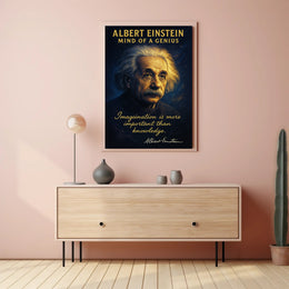 Albert Einstein Mind of a Genius Poster PosterGoat