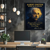 Albert Einstein Mind of a Genius Poster PosterGoat