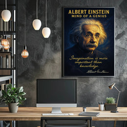 Albert Einstein Mind of a Genius Poster PosterGoat