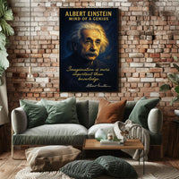 Albert Einstein Mind of a Genius Poster PosterGoat