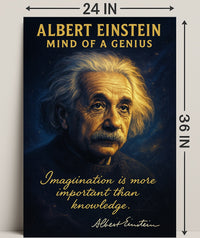 Albert Einstein Mind of a Genius Poster PosterGoat