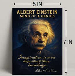 Albert Einstein Mind of a Genius Poster PosterGoat