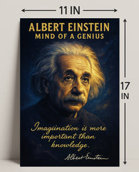 Albert Einstein Mind of a Genius Poster PosterGoat