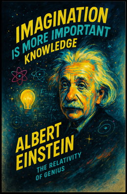 Albert Einstein The Relativity of Genius Poster PosterGoat