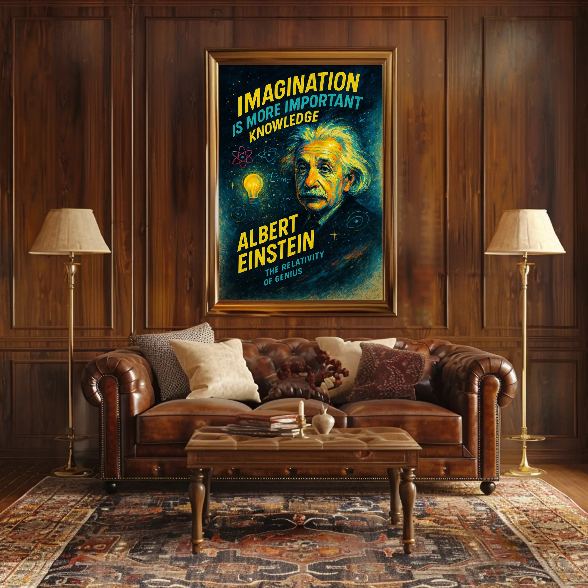 Albert Einstein The Relativity of Genius Poster PosterGoat