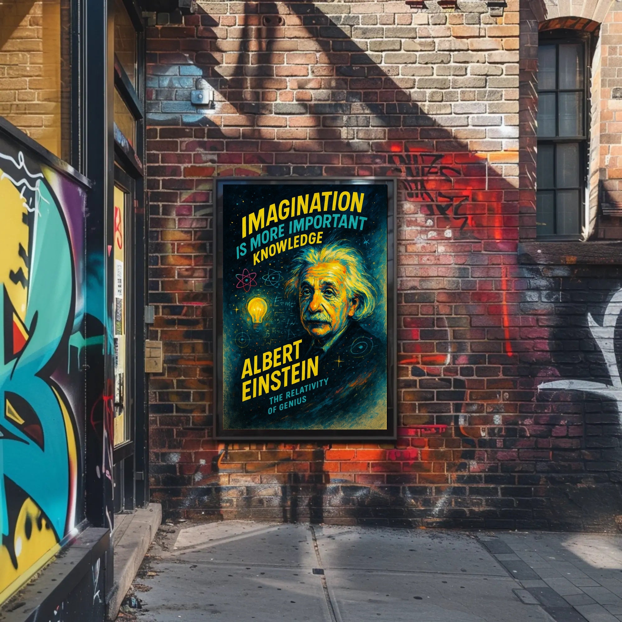 Albert Einstein The Relativity of Genius Poster PosterGoat