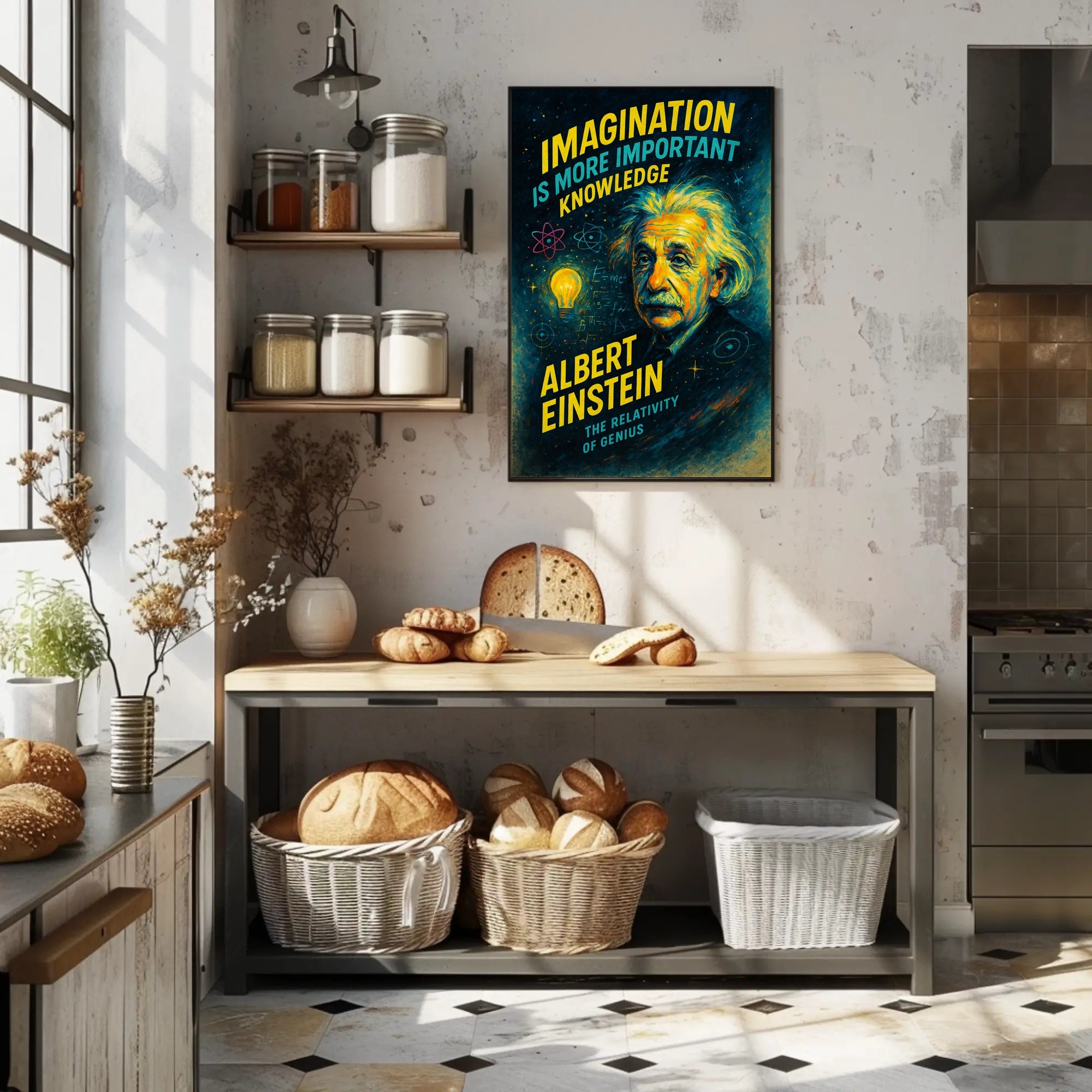 Albert Einstein The Relativity of Genius Poster PosterGoat