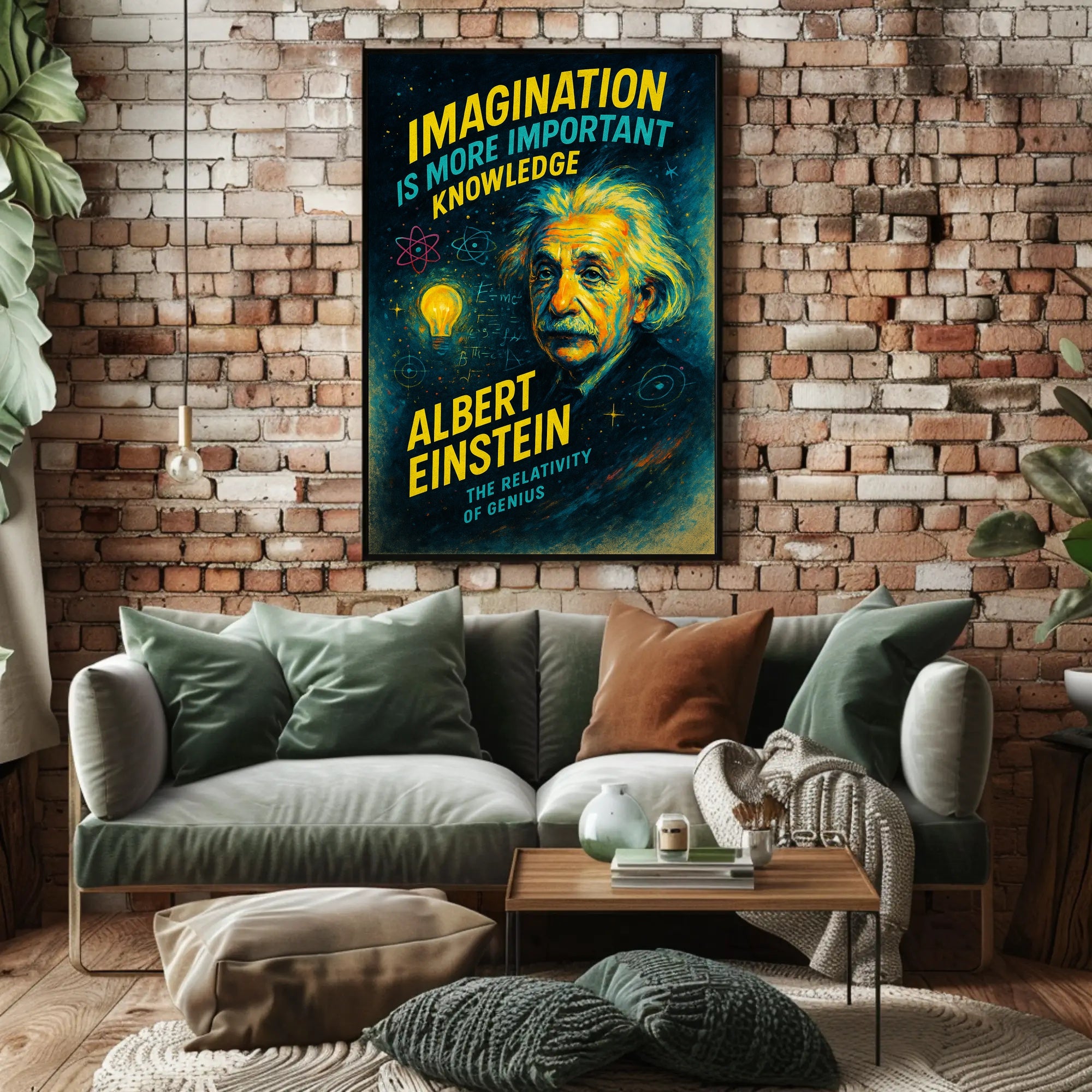 Albert Einstein The Relativity of Genius Poster PosterGoat