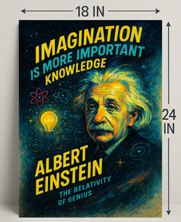 Albert Einstein The Relativity of Genius Poster PosterGoat