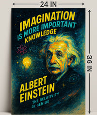 Albert Einstein The Relativity of Genius Poster PosterGoat