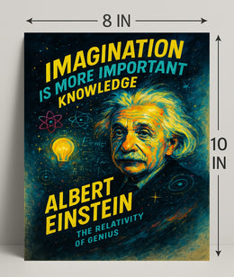Albert Einstein The Relativity of Genius Poster PosterGoat